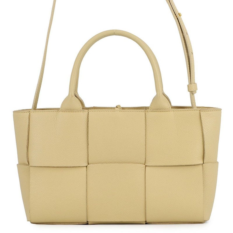 ボッテガヴェネタ ハンドバッグ マキシイントレチャート アルコ トート ミニ レザー 709337 BOTTEGA VENETA 2way