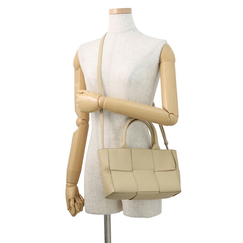 ボッテガヴェネタ ハンドバッグ マキシイントレチャート アルコ トート ミニ レザー 709337 BOTTEGA VENETA 2way