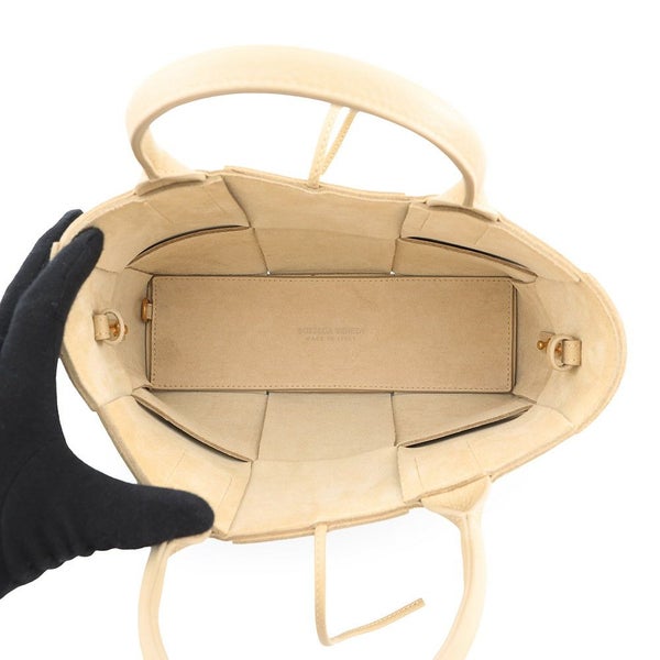 ボッテガヴェネタ ハンドバッグ マキシイントレチャート アルコ トート ミニ レザー 709337 BOTTEGA VENETA 2way