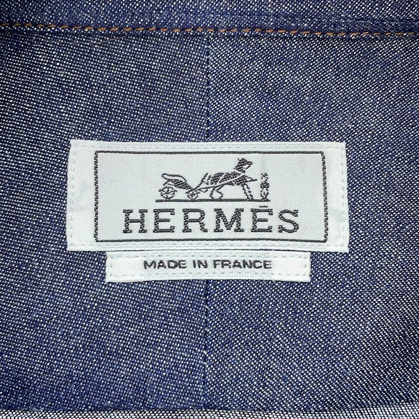 エルメス シャツ デニム メンズサイズ42 HERMES トップス