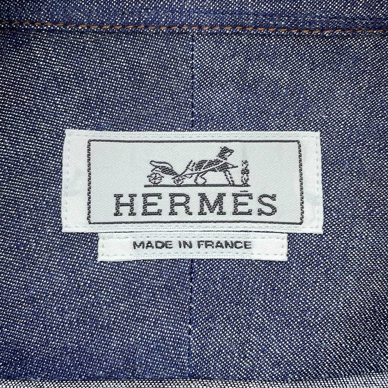 エルメス シャツ デニム メンズサイズ42 HERMES トップス