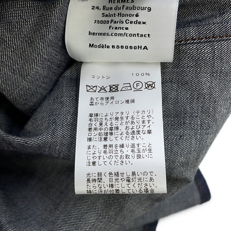 エルメス シャツ デニム メンズサイズ42 HERMES トップス