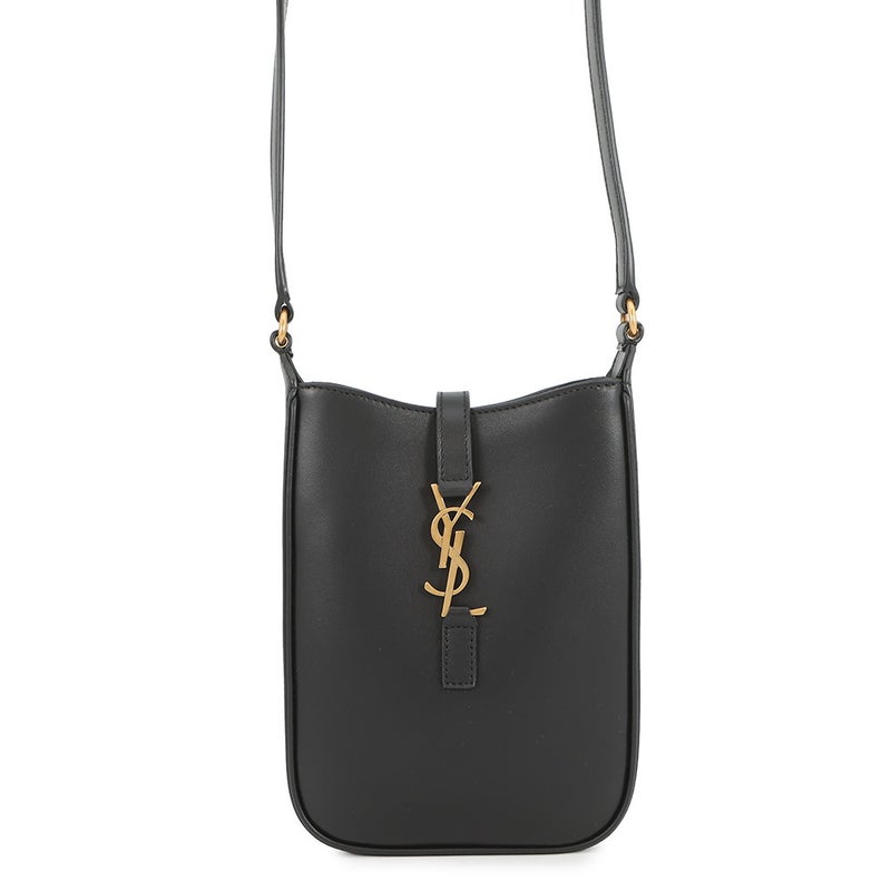 サンローランパリ ショルダーバッグ LE 5 A 7 ミニ バーティカル レザー 735214 SAINT LAURENT PARIS 黒