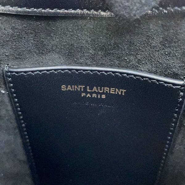 サンローランパリ ショルダーバッグ LE 5 A 7 ミニ バーティカル レザー 735214 SAINT LAURENT PARIS 黒