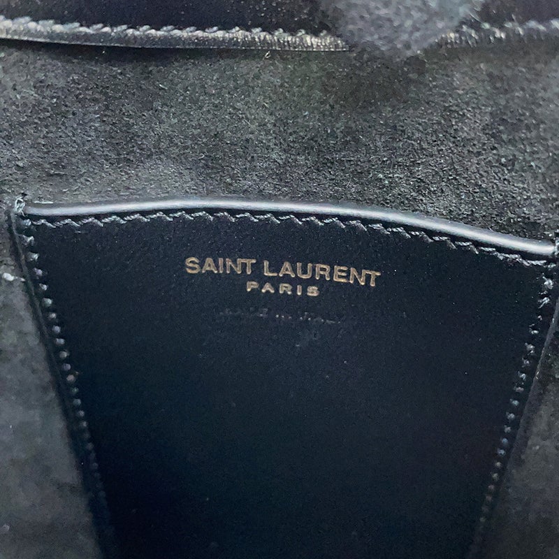 サンローランパリ ショルダーバッグ LE 5 A 7 ミニ バーティカル レザー 735214 SAINT LAURENT PARIS 黒