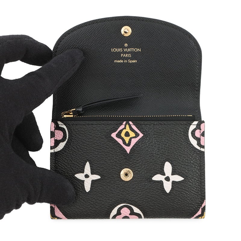 ルイヴィトン コインケース モノグラム/ワイルド・アット・ハート ポルトモネ・ロザリ M80755 ヴィトン 財布 小銭入れ ブラック 黒