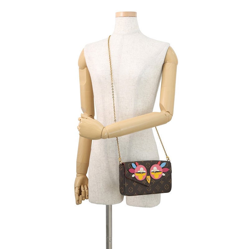 ルイヴィトン チェーンウォレット モノグラム ポシェット・フェリシー ラブリーバード M62426 ヴィトン 財布