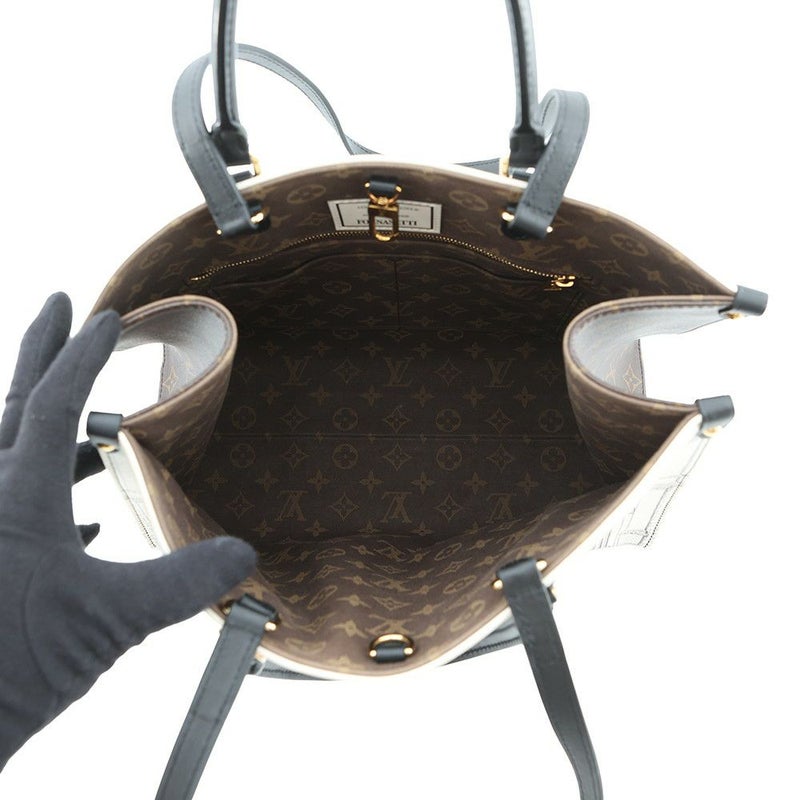 ルイヴィトン トートバッグ モノグラム オンザゴーMM  LV × Fornasetti M59264 2way ショルダーバッグ フォルナセッティ 白