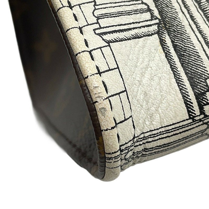 ルイヴィトン トートバッグ モノグラム オンザゴーMM  LV × Fornasetti M59264 2way ショルダーバッグ フォルナセッティ 白