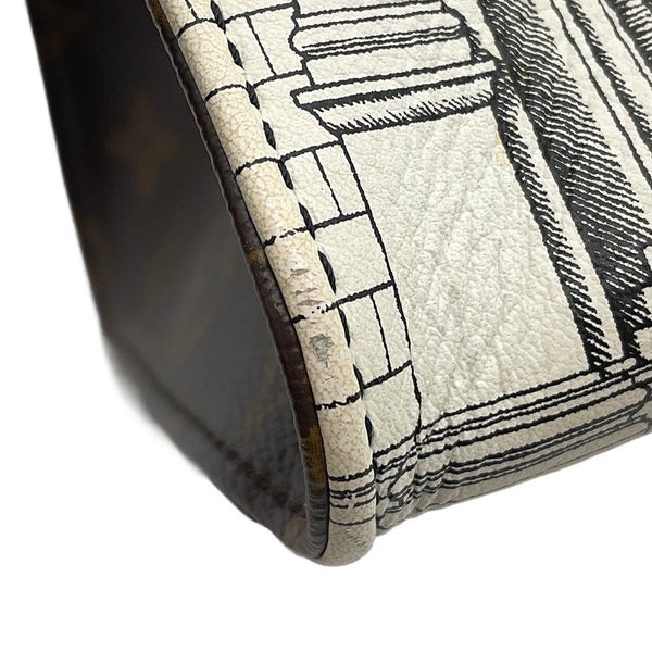 ルイヴィトン トートバッグ モノグラム オンザゴーMM  LV × Fornasetti M59264 2way ショルダーバッグ フォルナセッティ 白