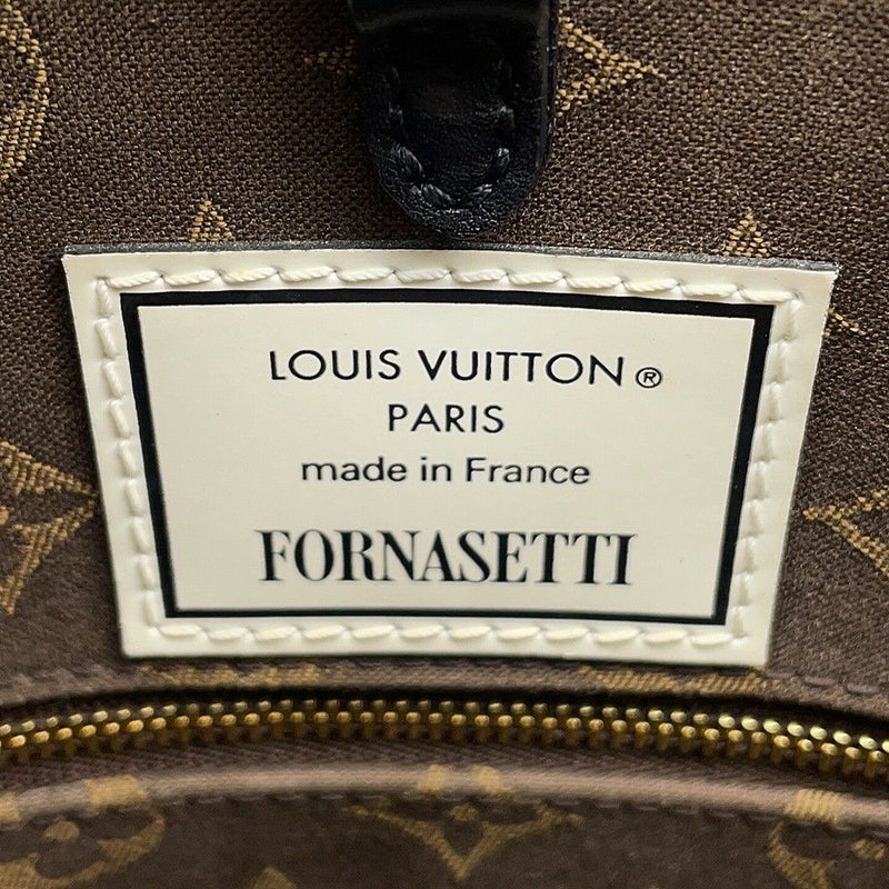 ルイヴィトン トートバッグ モノグラム オンザゴーMM  LV × Fornasetti M59264 2way ショルダーバッグ フォルナセッティ 白