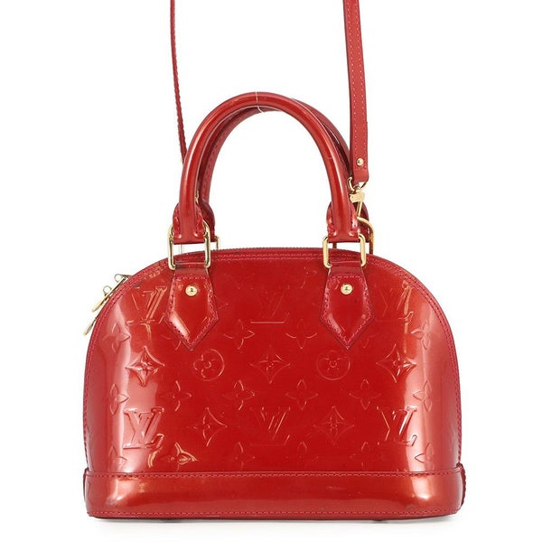 ルイヴィトン ハンドバッグ モノグラム・ヴェルニ アルマBB M90174 LOUIS VUITTON 2way レッド