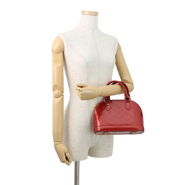 ルイヴィトン ハンドバッグ モノグラム・ヴェルニ アルマBB M90174 LOUIS VUITTON 2way レッド