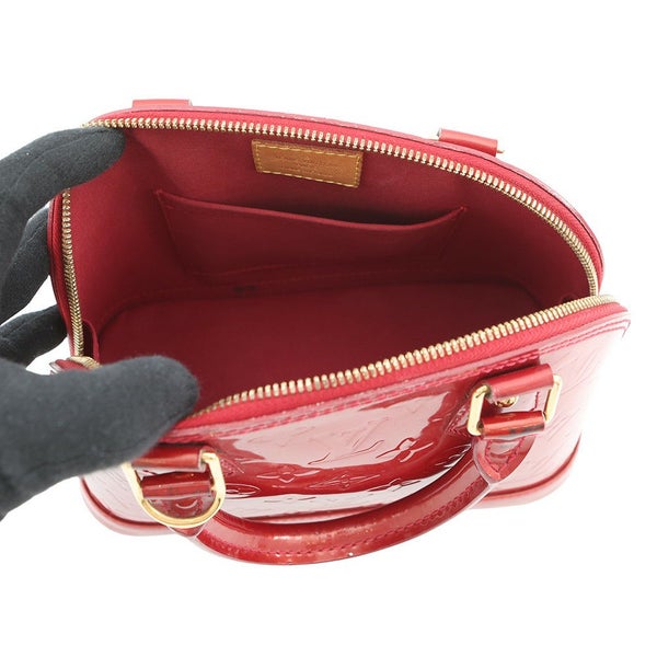 ルイヴィトン ハンドバッグ モノグラム・ヴェルニ アルマBB M90174 LOUIS VUITTON 2way レッド