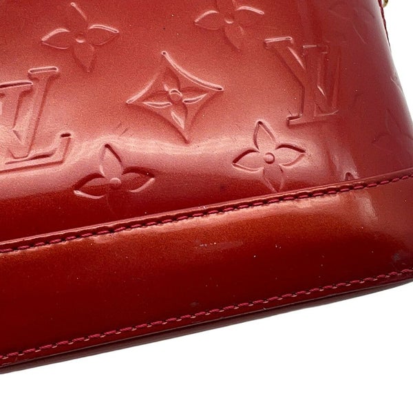ルイヴィトン ハンドバッグ モノグラム・ヴェルニ アルマBB M90174 LOUIS VUITTON 2way レッド
