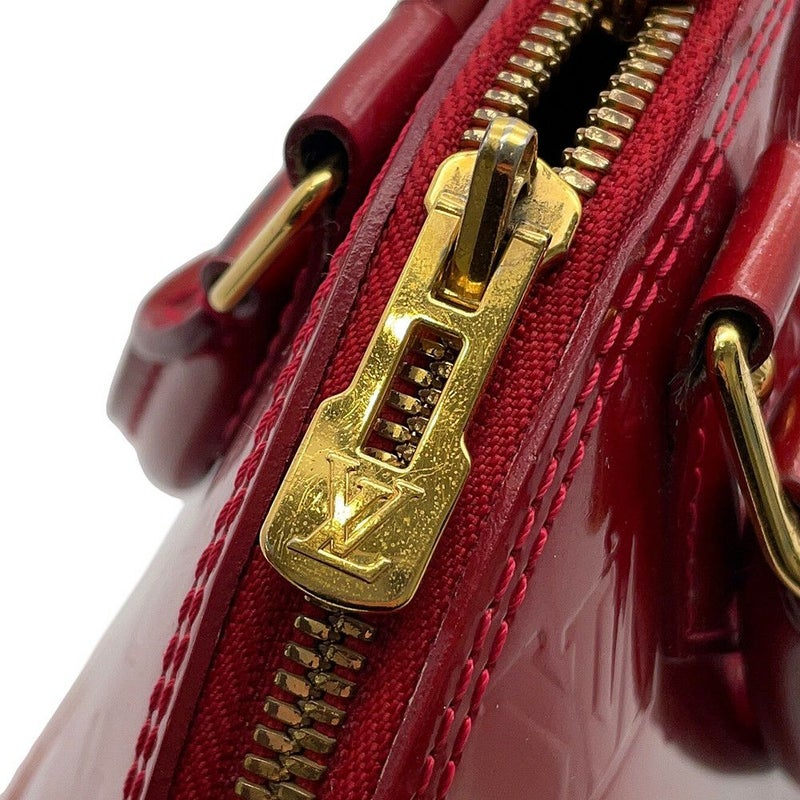 ルイヴィトン ハンドバッグ モノグラム・ヴェルニ アルマBB M90174 LOUIS VUITTON 2way レッド