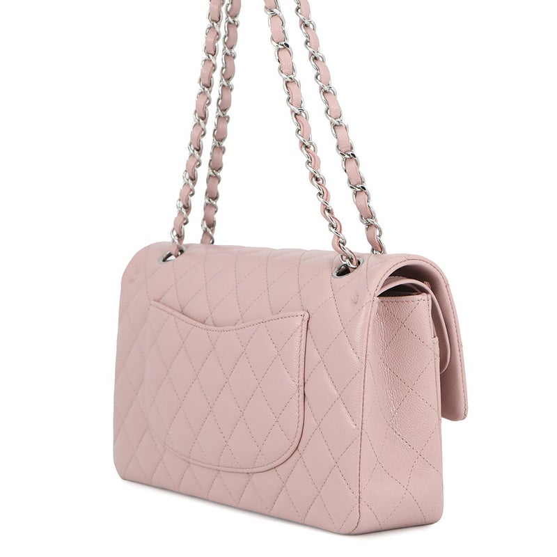 シャネル チェーンショルダーバッグ マトラッセ25 ココマーク キャビアスキン ダブルチェーン A01112 CHANEL