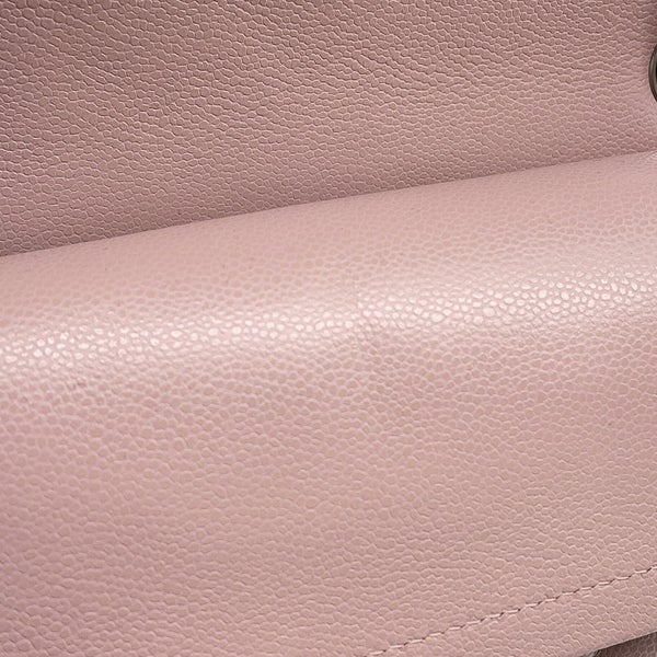 シャネル チェーンショルダーバッグ マトラッセ25 ココマーク キャビアスキン ダブルチェーン A01112 CHANEL