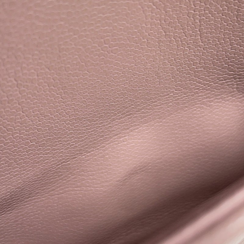 シャネル チェーンショルダーバッグ マトラッセ25 ココマーク キャビアスキン ダブルチェーン A01112 CHANEL