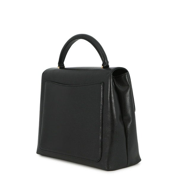 シャネル ハンドバッグ ココマーク トップハンドル キャビアスキン CHANEL 黒