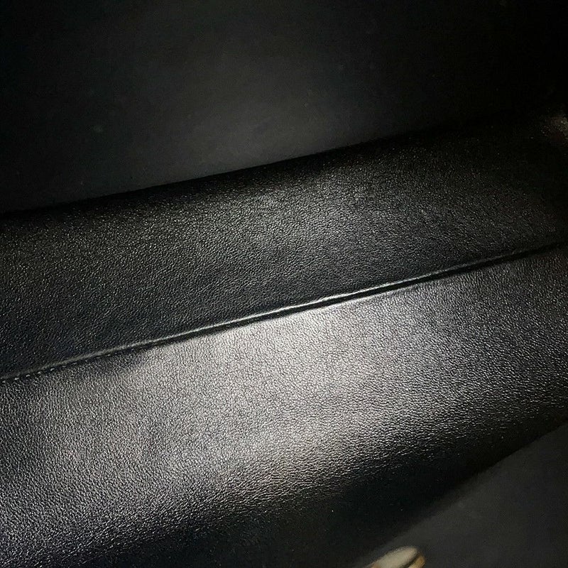 シャネル ハンドバッグ ココマーク トップハンドル キャビアスキン CHANEL 黒