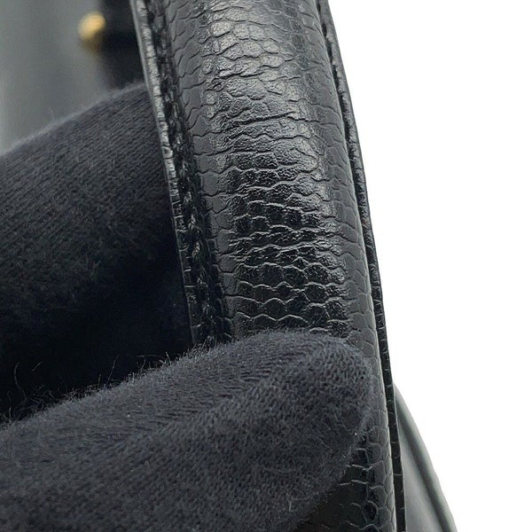 シャネル ハンドバッグ ココマーク トップハンドル キャビアスキン CHANEL 黒
