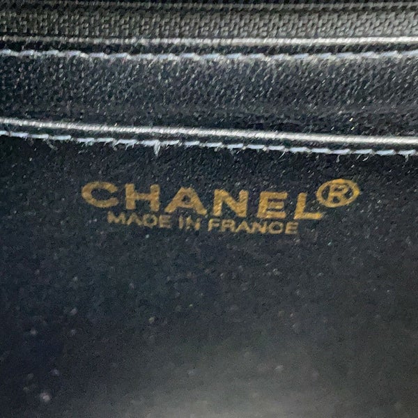 シャネル ハンドバッグ ココマーク トップハンドル キャビアスキン CHANEL 黒