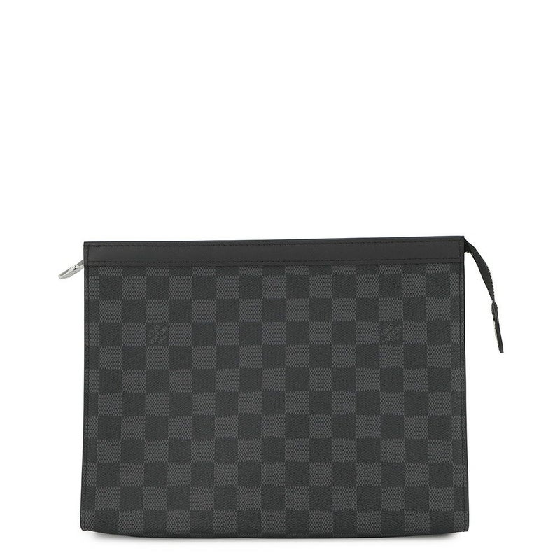 ルイヴィトン クラッチバッグ ダミエ・グラフィット ポシェット･ヴォワヤージュMM N41696 LOUIS VUITTON 黒 ブラック