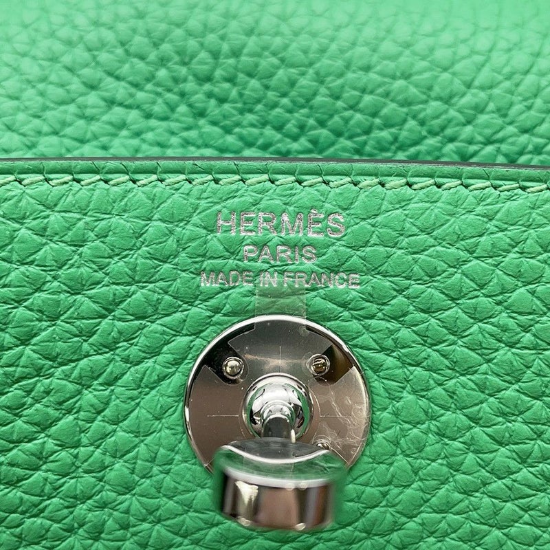 エルメス リンディ ミニ ヴェールコミック/シルバー金具 トリヨンクレマンス B刻印 ２wayショルダー