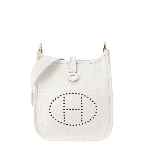 エルメス エブリンTPM 111cm アマゾン グリスペール/ゴールド金具 トリヨンクレマンス W刻印 白