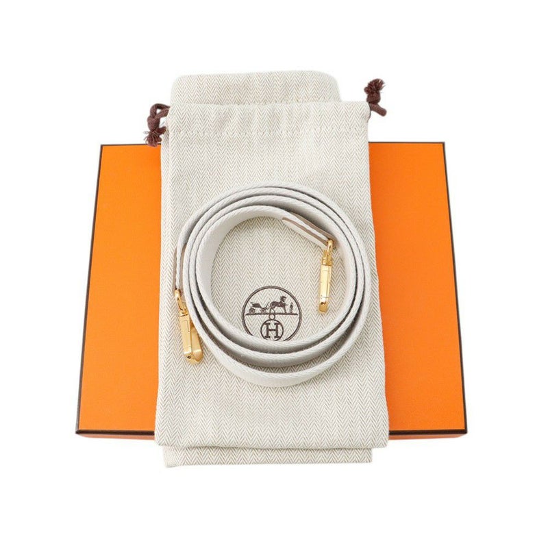 エルメス エブリンTPM 111cm アマゾン グリスペール/ゴールド金具 トリヨンクレマンス W刻印 白