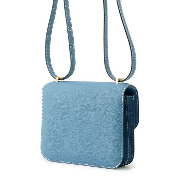 エルメス ミニ コンスタンス3 ミロワール ニューブルージーン/ゴールド金具 エプソン W刻印