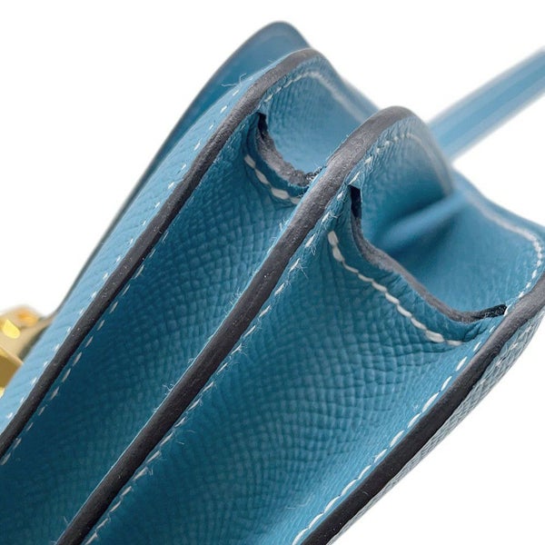 エルメス ミニ コンスタンス3 ミロワール ニューブルージーン/ゴールド金具 エプソン W刻印