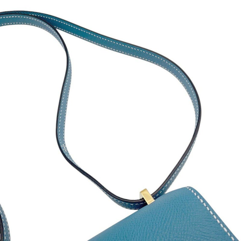 エルメス ミニ コンスタンス3 ミロワール ニューブルージーン/ゴールド金具 エプソン W刻印