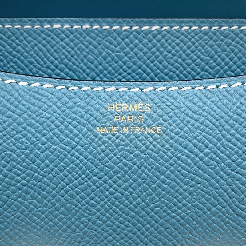 エルメス ミニ コンスタンス3 ミロワール ニューブルージーン/ゴールド金具 エプソン W刻印