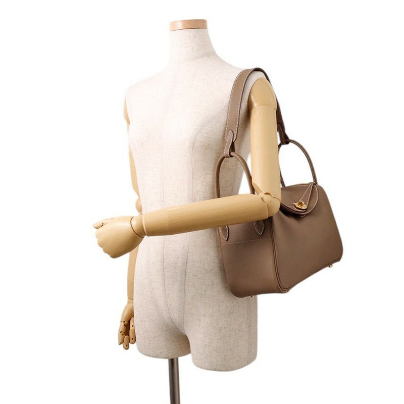 エルメス リンディ26 エトゥープ/ゴールド金具 スイフト K刻印 ２wayショルダー