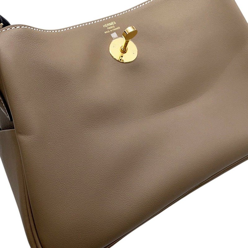 エルメス リンディ26 エトゥープ/ゴールド金具 スイフト K刻印 ２wayショルダー