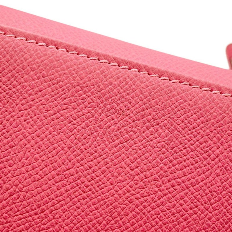 エルメス ハンドバッグ ケリー28 外縫い ローズアザレ/シルバー金具 エプソン D刻印 ２wayショルダー