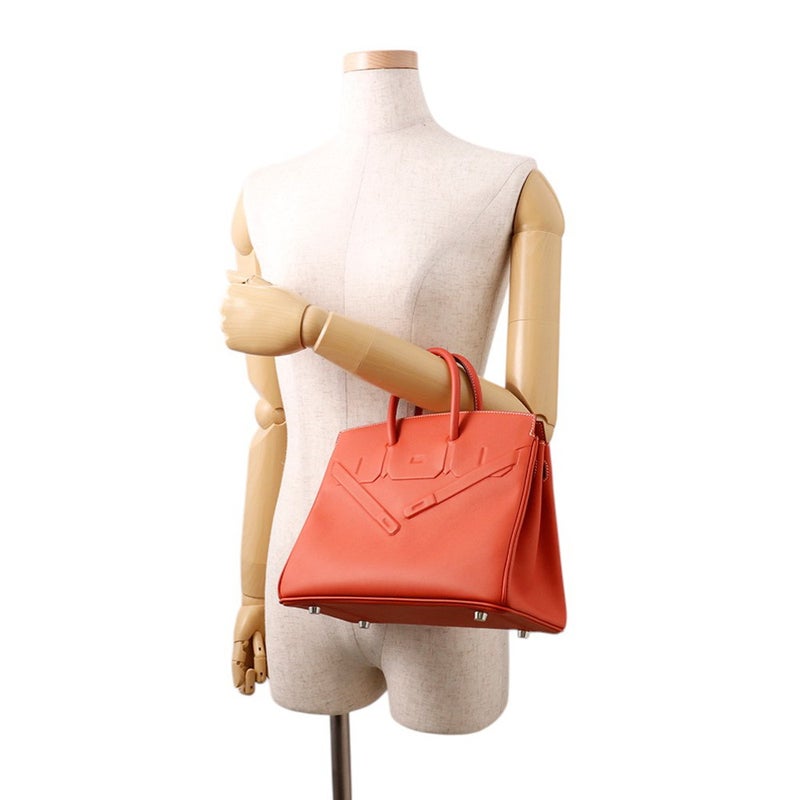 エルメス バーキン25 シャドウ サンギーヌ/シルバー金具 スイフト U刻印 HERMES Birkin ハンドバッグ