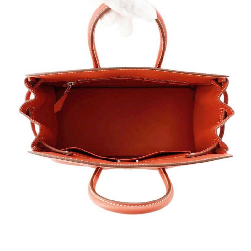 エルメス バーキン25 シャドウ サンギーヌ/シルバー金具 スイフト U刻印 HERMES Birkin ハンドバッグ