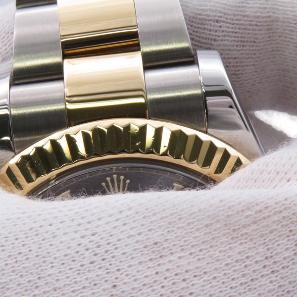 ロレックス デイトジャスト II ランダムシリアル ルーレット SS/K18YG 116333 ROLEX 腕時計 黒文字盤
