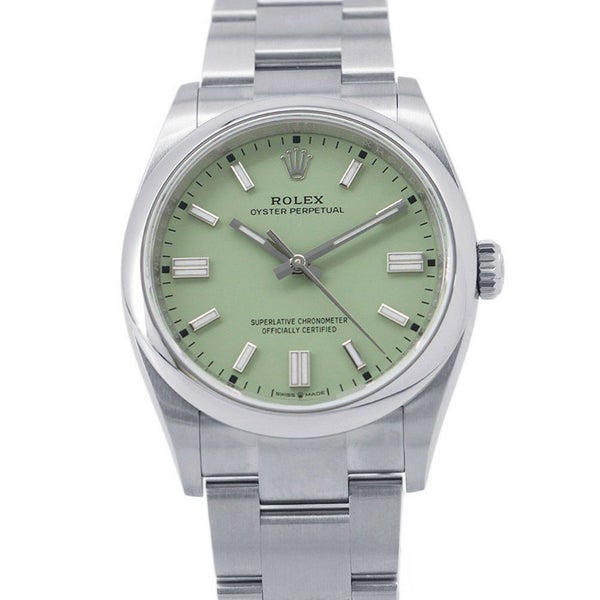 ロレックス オイスターパーペチュアル36 ランダムシリアル ルーレット 126000 ROLEX 腕時計 ピスタチオ文字盤