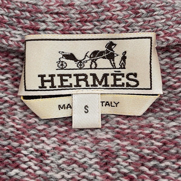 エルメス カーディガン グラデーション ジャカード カシミヤ メンズサイズS HERMES