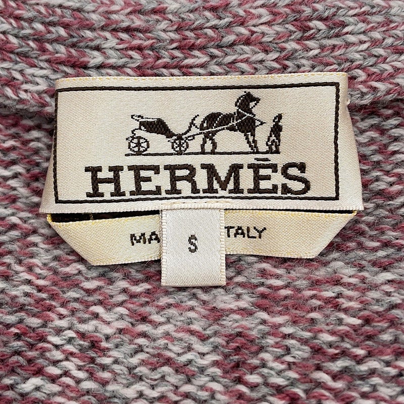 エルメス カーディガン グラデーション ジャカード カシミヤ メンズサイズS HERMES