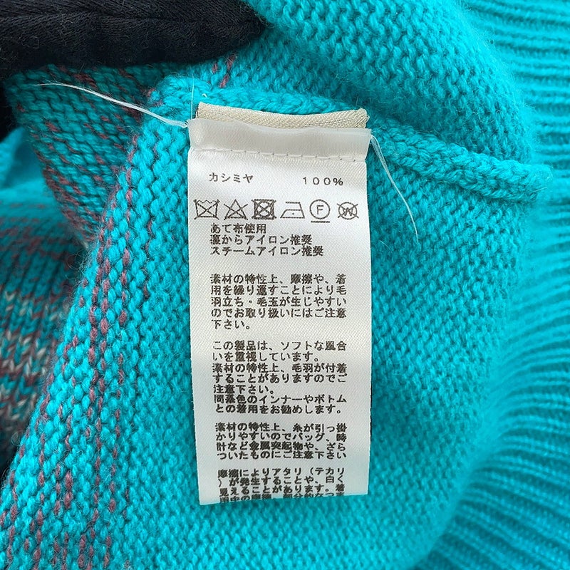 エルメス カーディガン グラデーション ジャカード カシミヤ メンズサイズS HERMES