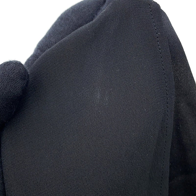 エルメス ワンピース 刺繍 ロングワンピース シルク レディースサイズ34 HERMES 黒