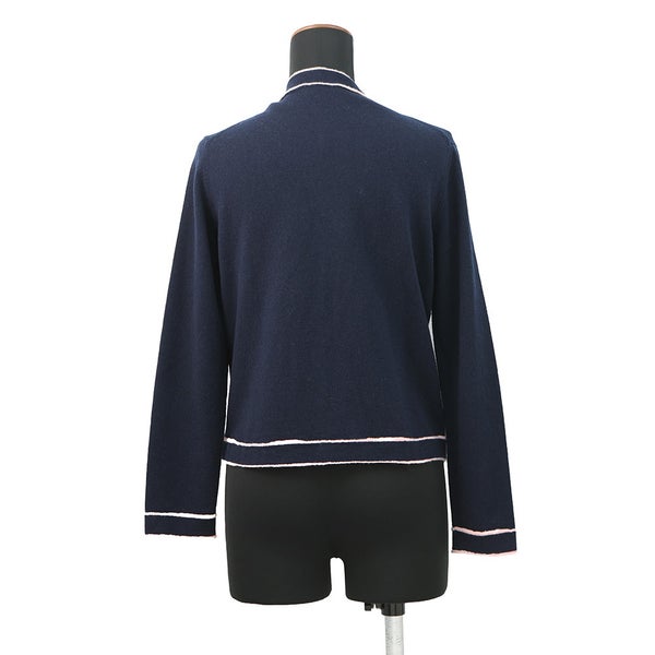 シャネル カーディガン No5ボタン ノーカラーカーディガン カシミヤ レディースサイズ36 P70793 CHANEL トップス
