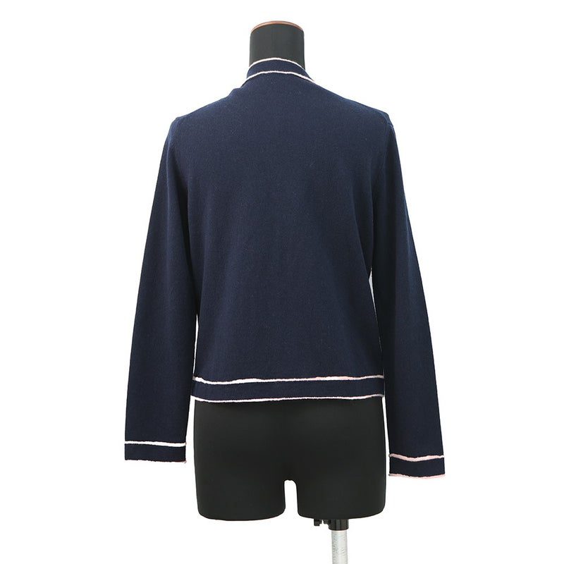 シャネル カーディガン No5ボタン ノーカラーカーディガン カシミヤ レディースサイズ36 P70793 CHANEL トップス