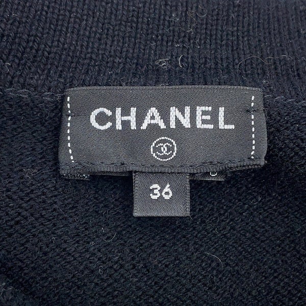 シャネル カーディガン アイコンボタン カシミヤ レディースサイズ36 P73483 CHANEL 黒 トップス