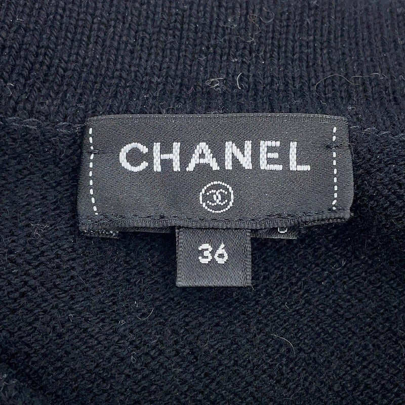 シャネル カーディガン アイコンボタン カシミヤ レディースサイズ36 P73483 CHANEL 黒 トップス